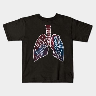 Gouached Lungs Kids T-Shirt